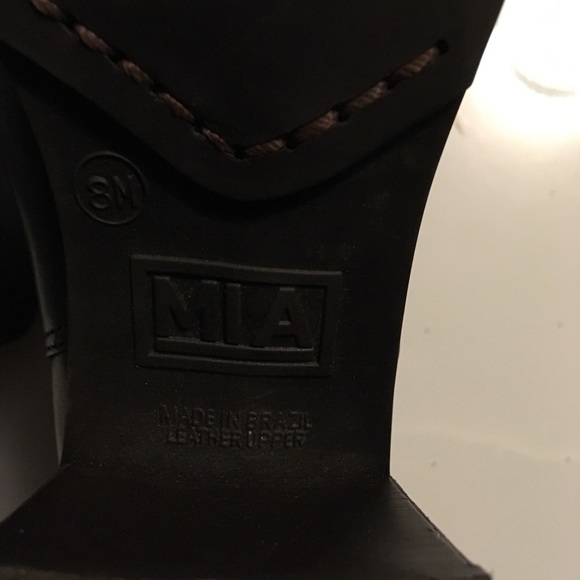 MIA brown leather boots 8M. (Brazil) - Picture 5 of 7